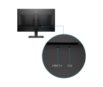 Hilver & BlackP 27 mq 27" IPS LED QHD Monitor with Adjustable Height (HDMI, VGA) - S