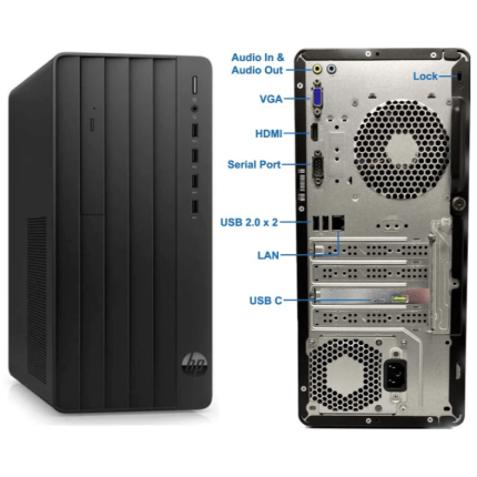 HP Pro Tower 290 G9 Intel Core i5 12th Gen 8GB RAM 1TB HDD 22 Inch HD Monitor Business Desktop